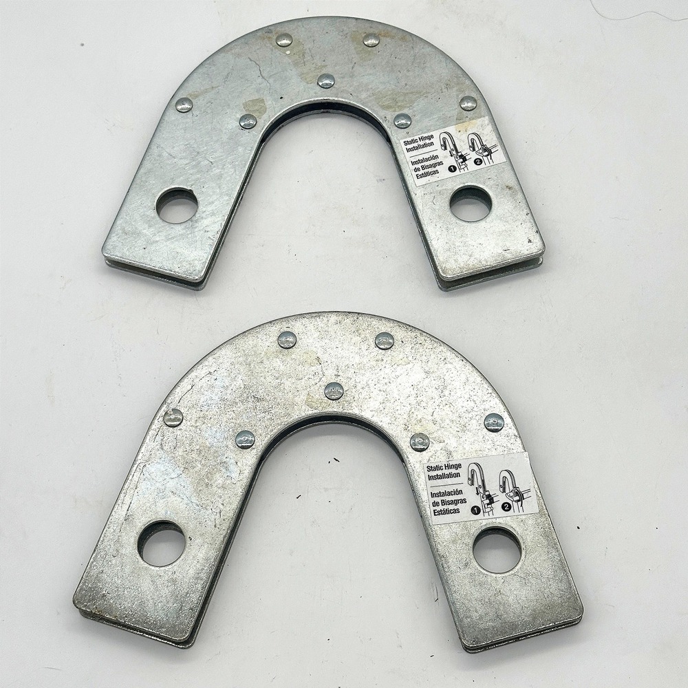 Gorilla Multi Ladder Static Hinge Installation Plates Galvanized Steel Set of 2